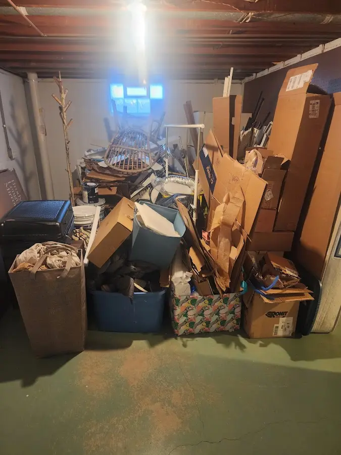 Roll-off dumpster container at job site for Construction Dumpster Rental in High Point